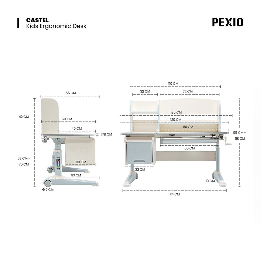 CASTLE Kids Ergonomic Desk